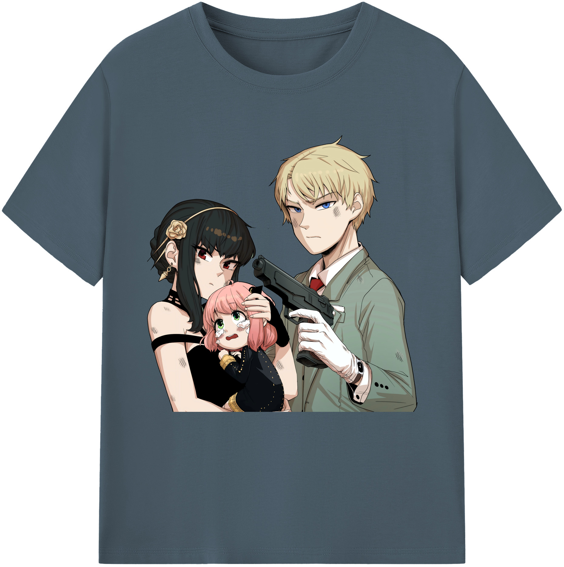 （画像用） SPY×FAMILY间谍家家酒 綿100％半袖Tシャツ（フロントプリント）